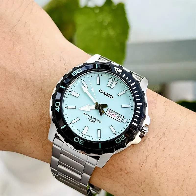 Casio Tiffany Blue Dial Sporty Men's Watch- MTD-125D-2A2V